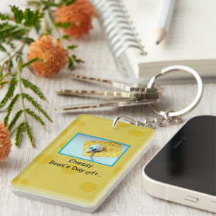 Cheesy Boss's Day, Holiday, Humour Key Ring