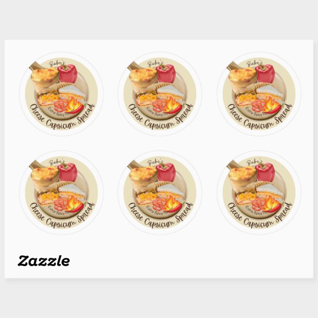 Cheesy capsicum extra spicy flavour sticker (Sheet)