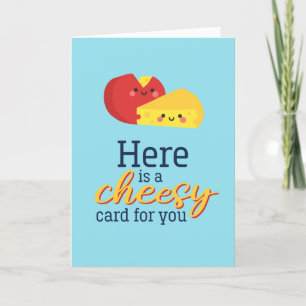 Cheesy Card Cute Cheese Pun Funny Valentine's Day
