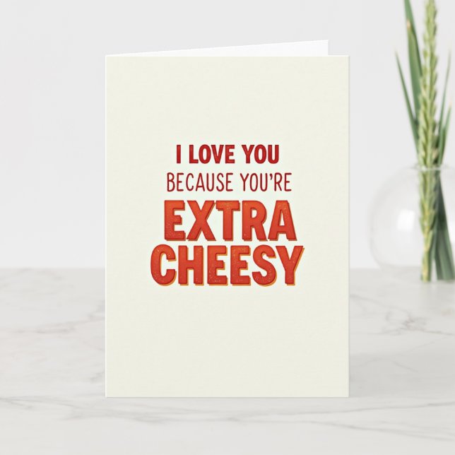 Cheesy Dads Day Greeting Card (Front)