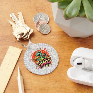 Cheesy Dragon Delight Key Ring