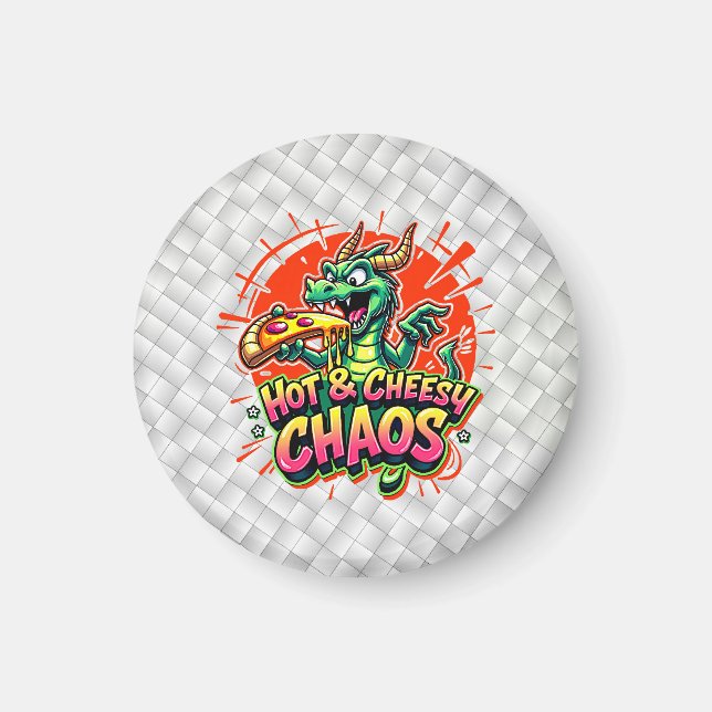 Cheesy Dragon Delight Magnet (Front)