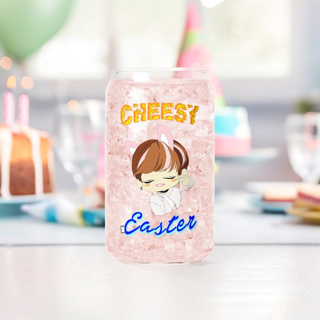Cheesy Easter Can Glass (Insitu (Birthday))