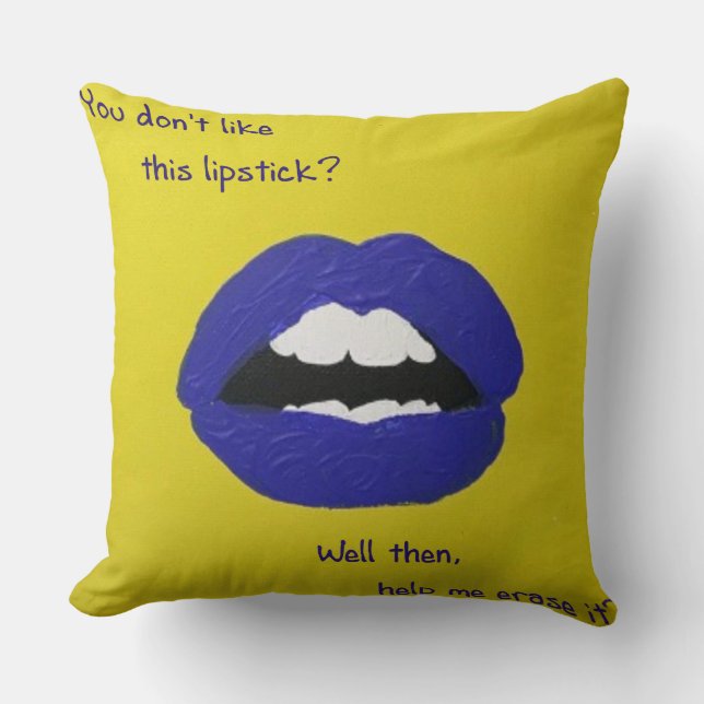 Cheesy Lines for Valentine's pillow (Front)