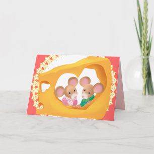 Cheesy Love Holiday Card