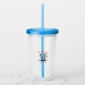 Cheesy Love Mouse Acrylic Tumbler