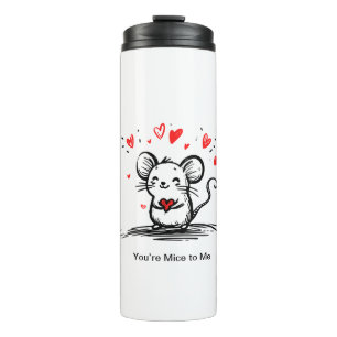 Cheesy Love Mouse Thermal Tumbler