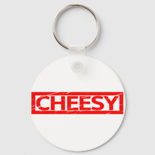 Cheesy Stamp Key Ring