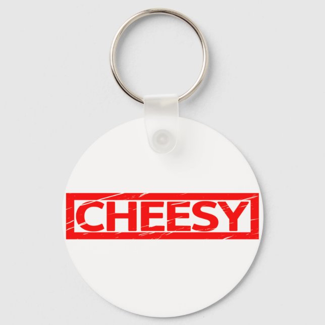 Cheesy Stamp Key Ring (Front)