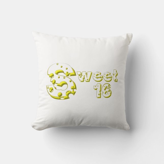 Cheesy Sweet 16 Cushion (Front)