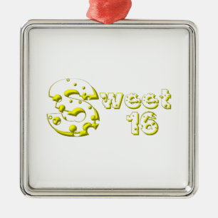 Cheesy Sweet 16 Metal Tree Decoration