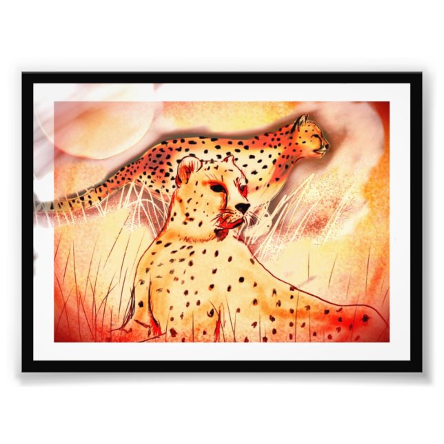 Cheetah 5x7 print (Front)