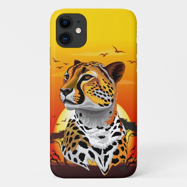 Cheetah African Feline Wild Animal Case-Mate iPhone Case (Back)