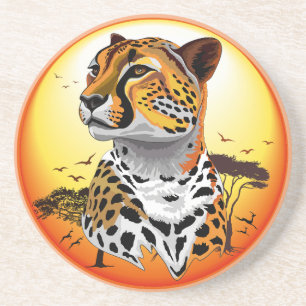 Cheetah African Feline Wild Animal Coaster