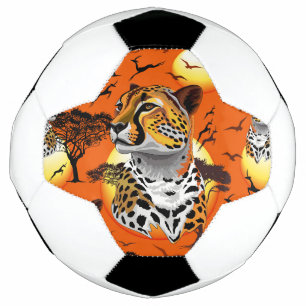 Cheetah African Feline Wild Animal Soccer Ball