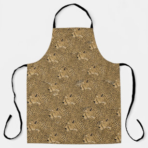 Cheetah Allover Print Apron