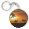 Cheetah and Gazelle keychain