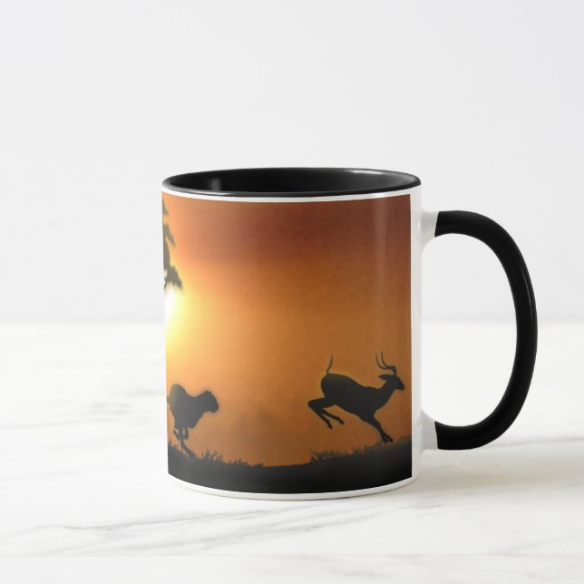 Cheetah and Gazelle Mug (Right)
