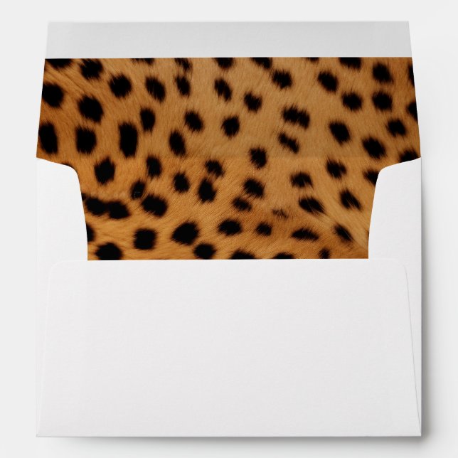 Cheetah Animal Fur Envelope (Back (Bottom))