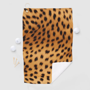 Cheetah Animal Fur Golf Towel