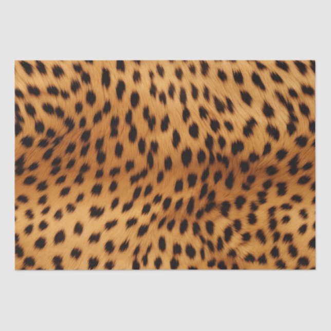 Cheetah Animal Fur Tissue Paper (Front)