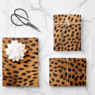 Cheetah Animal Fur Wrapping Paper Sheet