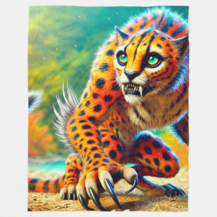 Cheetah Art Fleece Blanket