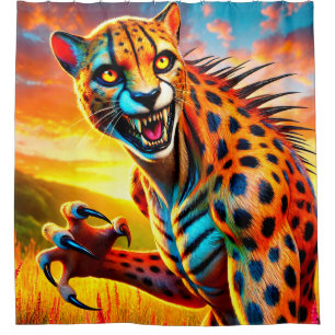 Cheetah Art Shower Curtain