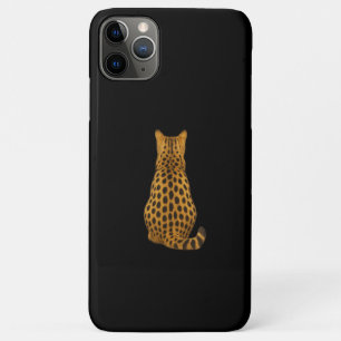 Cheetah Back iPhone Case – Minimalist Wildcat Desi