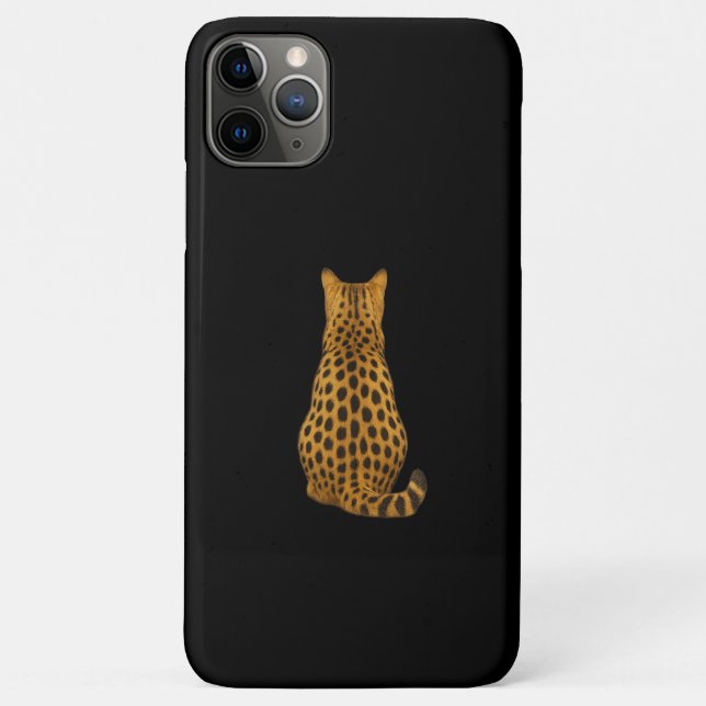 Cheetah Back iPhone Case – Minimalist Wildcat Desi (Back)