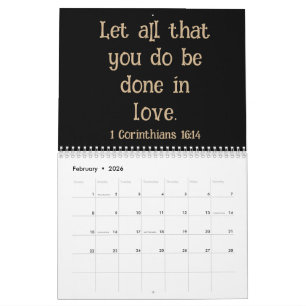 Cheetah Bible Verse Yearly Calendar