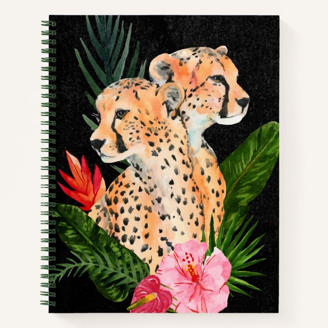 Cheetah Bouquet Notebook (Front)