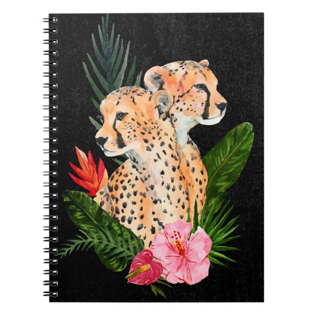 Cheetah Bouquet Notebook (Front)