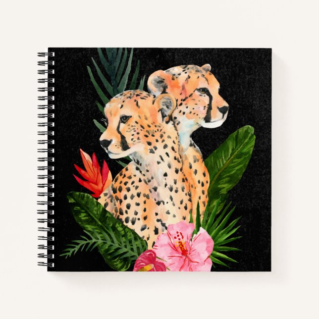 Cheetah Bouquet Notebook (Front)