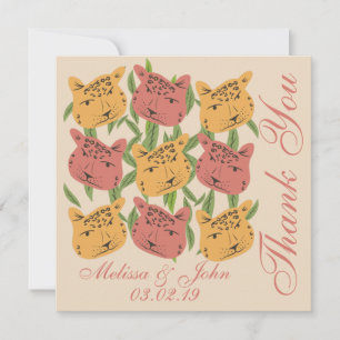 Cheetah Bridal Shower Jungle Plants     Invitation