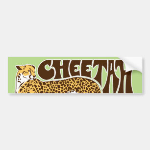 Cheetah Bumper Sticker