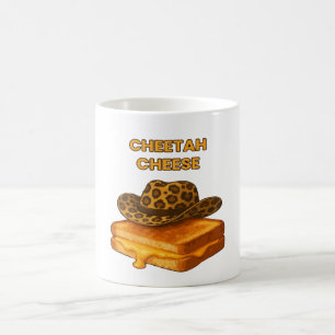 Cheetah Cheese Funny Grilled Cheese Cowboy Hat  Coffee Mug