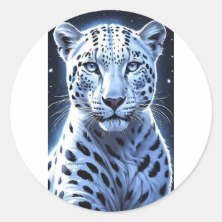 Cheetah  classic round sticker