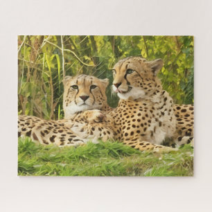Cheetah Companions – Resting in the Wild Jigsaw Puzzle