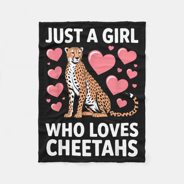 Cheetah Costume For Women Girls African Cheetah Lo Fleece Blanket (Front)