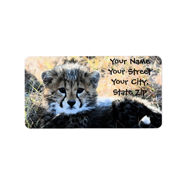 Cheetah Cub address label (Front)