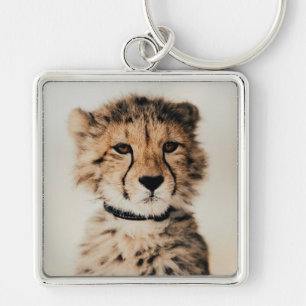 Cheetah Cub Key Ring