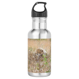 Cheetah Cub Stainless Steel Water Bottle