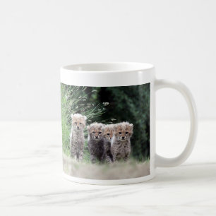 Cheetah cubs coffee mug