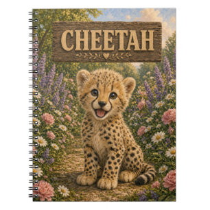 Cheetah Cute Baby Storybook Nursery Animal Notebook