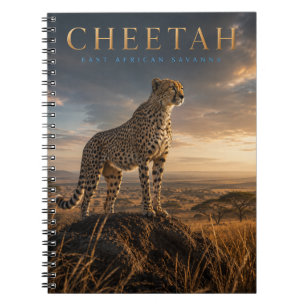 Cheetah East African Savanna ANIMALS Notebook