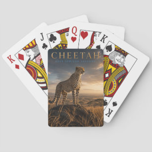Cheetah East African Savanna ANIMALS Poker Playing Cards