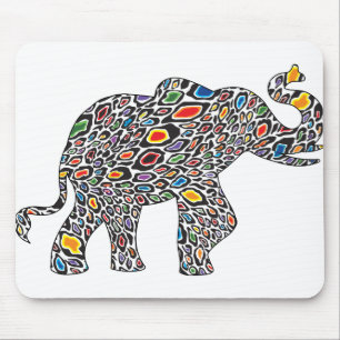 Cheetah Elephant Mouse Pad