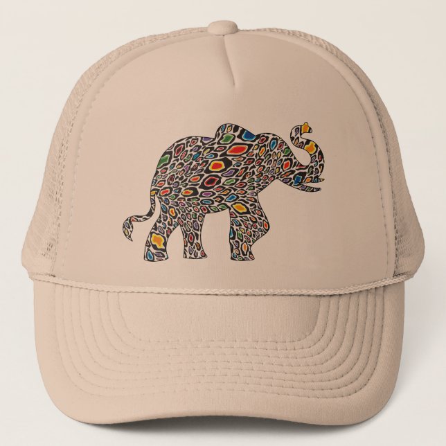 Cheetah-Elephant- Trucker Hat (Front)