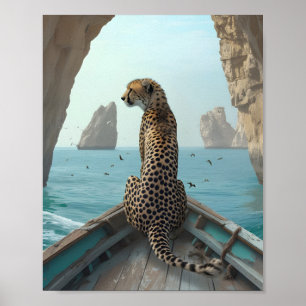 CHEETAH Enjoying Open Sea 🌊 Poster